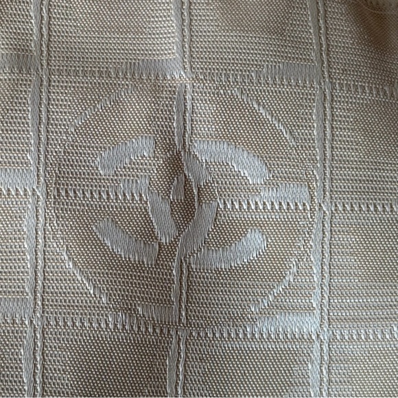 Chanel Travel Line Tote Beige CC Jacquard  very good condition pre loved 💕 - Picture 12 of 16